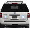 Purple Damask & Dots Personalized Car Magnets on Ford Explorer