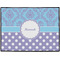 Purple Damask & Dots Personalized Door Mat - 24x18 (APPROVAL)