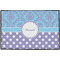 Purple Damask & Dots Personalized Door Mat - 36x24 (APPROVAL)