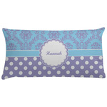 Purple Damask & Dots Pillow Case (Personalized)