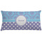 Purple Damask & Dots Personalized Pillow Case