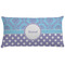 Purple Damask & Dots Pillow Case (Personalized)