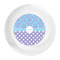 Purple Damask & Dots Plastic Party Dinner Plates - Approval