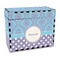 Purple Damask & Dots Recipe Box - Full Color - Front/Main