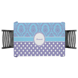 Purple Damask & Dots Tablecloth - 58"x58" (Personalized)