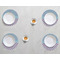 Purple Damask & Dots Round Linen Placemats - LIFESTYLE (set of 4)