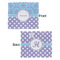 Purple Damask & Dots Security Blanket - Front & Back View