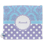 Purple Damask & Dots Security Blanket (Personalized)