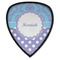 Purple Damask & Dots Shield Patch