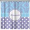 Purple Damask & Dots Shower Curtain (Personalized)