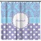 Purple Damask & Dots Shower Curtain (Personalized) (Non-Approval)