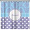 Purple Damask & Dots Shower Curtain - Custom Size (Personalized)