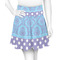 Purple Damask & Dots Skater Skirt - Small