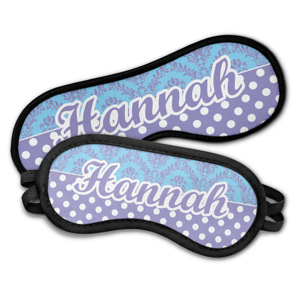 Purple Damask & Dots Sleeping Eye Masks - PARENT