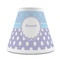 Purple Damask & Dots Small Chandelier Lamp - FRONT