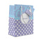 Purple Damask & Dots Small Gift Bag - Front/Main