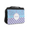 Purple Damask & Dots Small Travel Bag - FRONT