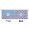 Purple Damask & Dots Small Zipper Pouch Approval (Front and Back)