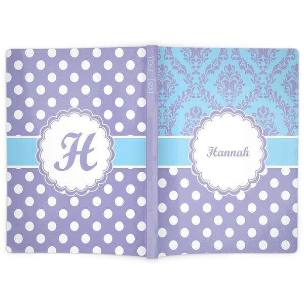 Purple Damask & Dots Soft Cover Journal - Apvl