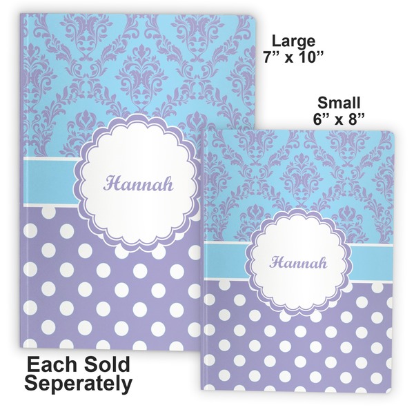 Purple Damask & Dots Soft Cover Journal - Compare