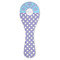 Purple Damask & Dots Ceramic Spoon Rest (Personalized)