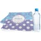 Purple Damask & Dots Sports & Fitness Towel (Personalized)