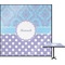 Purple Damask & Dots Square Table Top