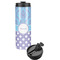 Purple Damask & Dots Stainless Steel Skinny Tumbler (Personalized)
