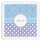 Purple Damask & Dots Paper Dinner Napkins (Personalized)
