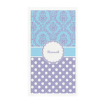 Purple Damask & Dots Guest Paper Towels - Full Color - Standard (Personalized)