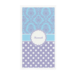 Purple Damask & Dots Guest Towels - Full Color - Standard (Personalized)