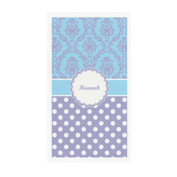 Purple Damask & Dots Guest Paper Towels - Full Color - Standard (Personalized)