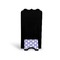 Purple Damask & Dots Stylized Phone Stand - Back