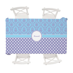 Purple Damask & Dots Tablecloth - 58"x102" (Personalized)