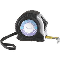 Purple Damask & Dots Tape Measure (Personalized)