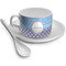 Purple Damask & Dots Tea Cup Single
