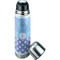 Purple Damask & Dots Thermos - Lid Off