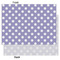 Purple Damask & Dots Tissue Paper - Heavyweight - Large - Front & Back
