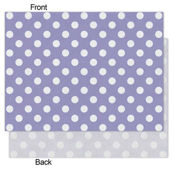 Purple Damask & Dots Tissue Paper - Heavyweight - Medium - Front & Back