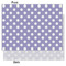 Purple Damask & Dots Tissue Paper - Heavyweight - Medium - Front & Back
