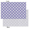 Purple Damask & Dots Tissue Paper - Heavyweight - Small - Front & Back