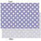 Purple Damask & Dots Tissue Paper - Heavyweight - XL - Front & Back