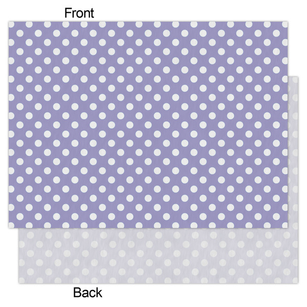 Purple Damask & Dots Tissue Paper - Lightweight - Large - Front & Back
