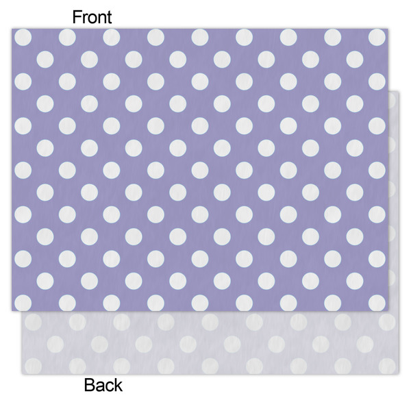 Purple Damask & Dots Tissue Paper - Lightweight - Medium - Front & Back