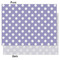 Purple Damask & Dots Tissue Paper - Lightweight - Medium - Front & Back