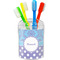 Purple Damask & Dots Toothbrush Holder (Personalized)