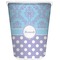 Purple Damask & Dots Waste Basket (Personalized)