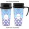Purple Damask & Dots Travel Mugs - with & without Handle