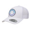 Purple Damask & Dots Trucker Hat - White