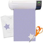 Purple Damask & Dots Heat Transfer Vinyl Sheet (12"x18")